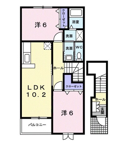 メルベーユオグラジⅡの物件間取画像